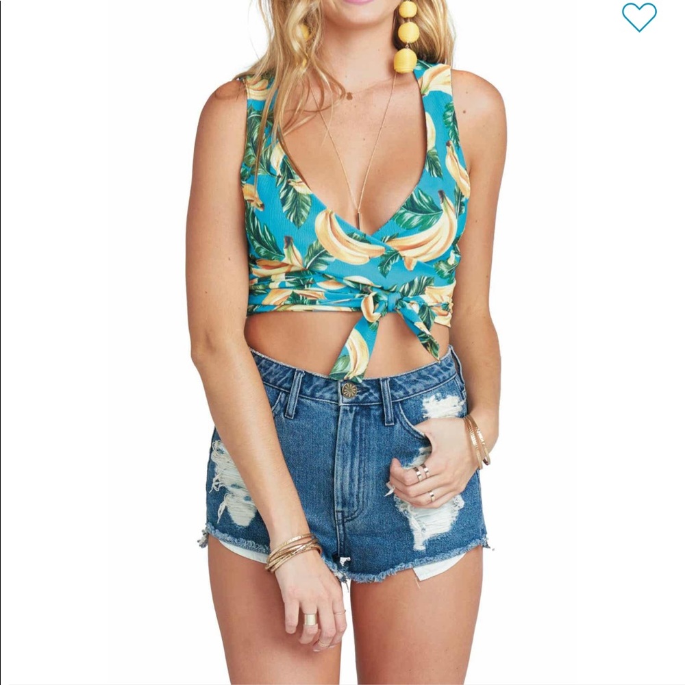 Show me your Mumu conga wrap crop top